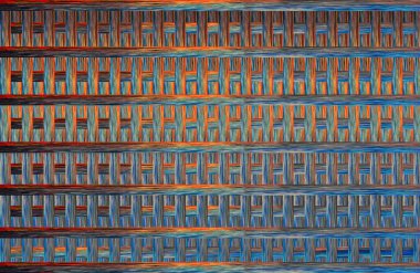 Geometrik kaplamalı güzel renklere sahip Soyut Tasarım, Yaratıcılık Arkaplanı