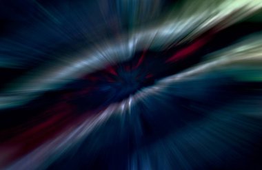 Hızlanma hareketi var. Işık ve çizgiler koyu arkaplanda hızla hareket ediyor