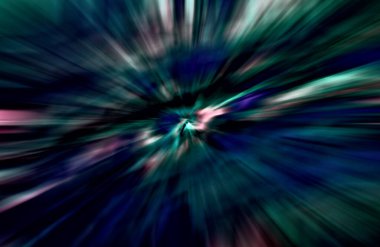 Hızlanma hareketi var. Işık ve çizgiler koyu arkaplanda hızla hareket ediyor