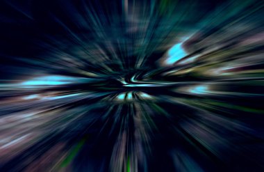 soyut ışık hareketi, koyu arkaplan, uzay broşürünü kopyala