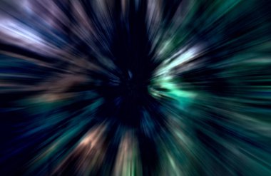 Hızlanma hareketi, ışık ve çizgiler koyu arkaplan üzerinde hızla hareket ediyor