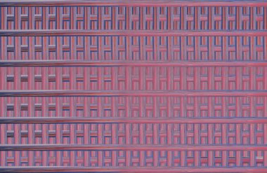 Geometrik fayanslı rengarenk deseni ve güzel renkleri olan soyut tasarım. 