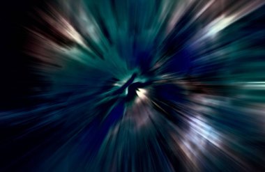 Hızlanma hareketi, ışık ve çizgiler koyu arkaplan üzerinde hızla hareket ediyor