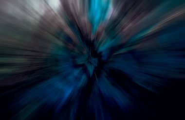 Hızlanma hareketi var. Işık ve çizgiler koyu arkaplanda hızla hareket ediyor