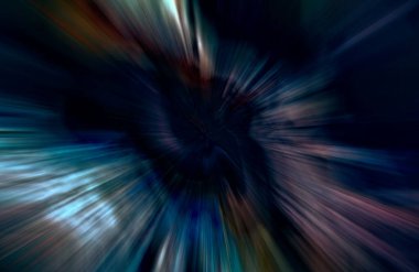 Hızlanma hareketi, ışık ve çizgiler koyu arkaplan üzerinde hızla hareket ediyor