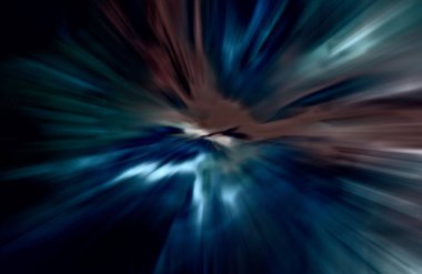 Hızlanma hareketi, ışık ve çizgiler koyu arkaplan üzerinde hızla hareket ediyor