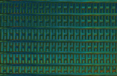 Geometrik fayanslı rengarenk deseni ve güzel renkleri olan soyut tasarım. 