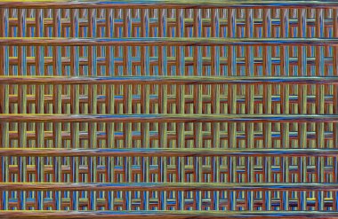 Geometrik kaplamalı güzel renklere sahip Soyut Tasarım, Yaratıcılık Arkaplanı