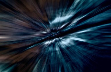 Hızlanma hareketi, ışık ve çizgiler koyu arkaplan üzerinde hızla hareket ediyor