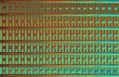 Geometrik fayanslı rengarenk deseni ve güzel renkleri olan soyut tasarım. 