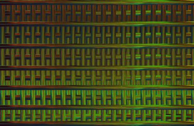Geometrik fayanslı rengarenk deseni ve güzel renkleri olan soyut tasarım. 