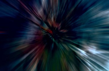 Hızlanma hareketi, ışık ve çizgiler koyu arkaplan üzerinde hızla hareket ediyor