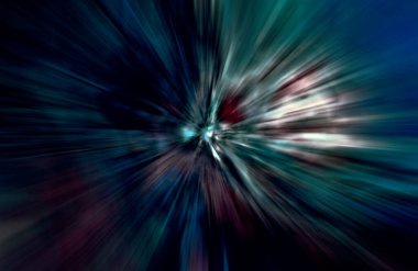 Hızlanma hareketi, ışık ve çizgiler koyu arkaplan üzerinde hızla hareket ediyor