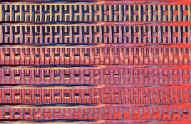 Geometrik kaplamalı güzel renklere sahip Soyut Tasarım, Yaratıcılık Arkaplanı