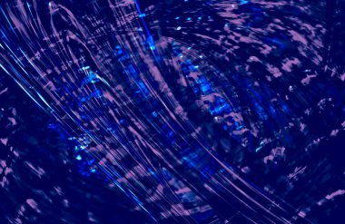 Soyut Mavi duvar kağıdı kapağı, hareket halindeki desen çizgileri, boşluğu kopyala 