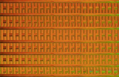 Geometrik fayanslı rengarenk deseni ve güzel renkleri olan soyut tasarım. 