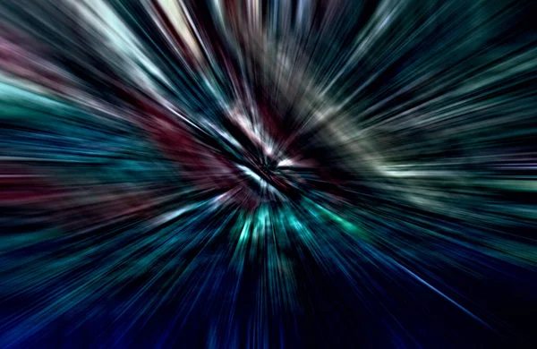 Acceleration Speed Motion Light Stripes Moving Fast Dark Background — Stock Photo, Image