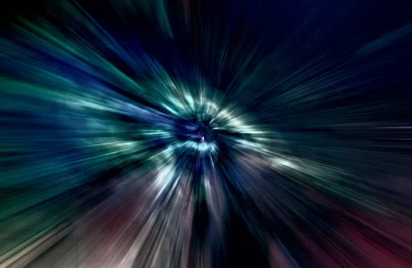 Acceleration Speed Motion Light Stripes Moving Fast Dark Background — Stock Photo, Image