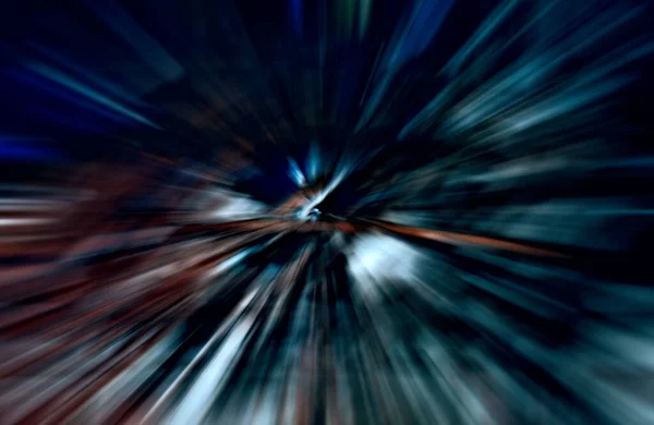 Versnelling Snelheid Beweging Licht Strepen Bewegen Snel Donkere Achtergrond — Stockfoto