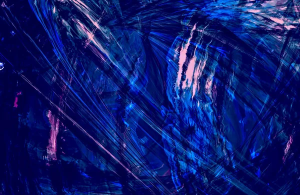 Absztrakt Kék Tapéta Fedél Textúra Minta Csíkok Mozgásban Másolás Tér — Stock Fotó
