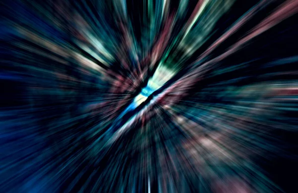 Acceleration Speed Motion Light Stripes Moving Fast Dark Background — Stock Photo, Image