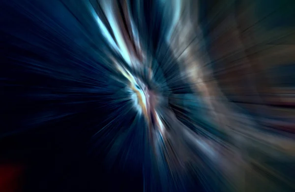 Ταχύτητα Επιτάχυνσης Κίνησης Φως Και Ρίγες Που Κινούνται Γρήγορα Σκοτεινό — Φωτογραφία Αρχείου