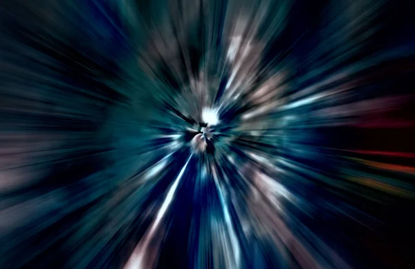 Velocidad Aceleración Movimiento Luz Rayas Moviéndose Rápido Sobre Fondo Oscuro —  Fotos de Stock