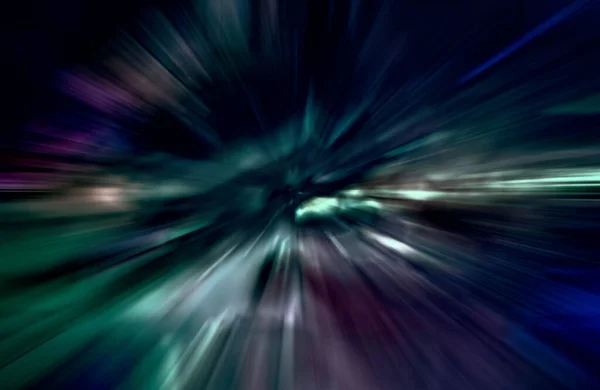 Velocità Accelerazione Luce Strisce Che Muovono Velocemente Sfondo Scuro — Foto Stock
