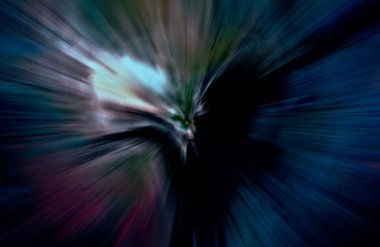 Hızlanma hareketi, ışık ve çizgiler koyu arkaplan üzerinde hızla hareket ediyor