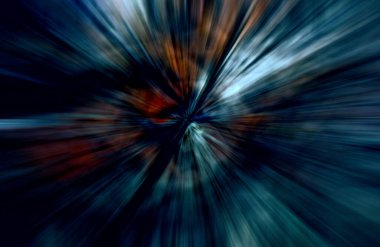 Hızlanma hareketi, ışık ve çizgiler koyu arkaplan üzerinde hızla hareket ediyor