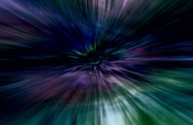 Hızlanma hareketi, ışık ve çizgiler koyu arkaplan üzerinde hızla hareket ediyor