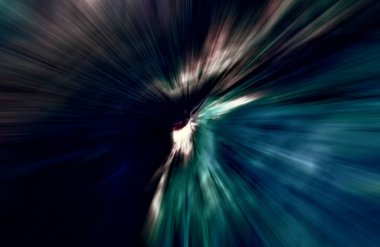 Hızlanma hareketi var. Işık ve çizgiler koyu arkaplanda hızla hareket ediyor