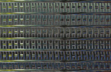 Geometrik fayanslı rengarenk deseni ve güzel renkleri olan soyut tasarım. 