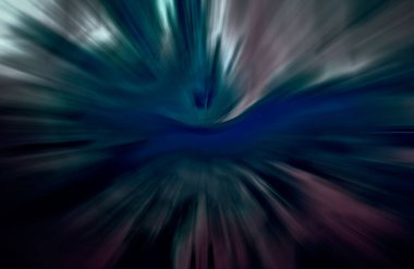 Hızlanma hareketi, ışık ve çizgiler koyu arkaplan üzerinde hızla hareket ediyor