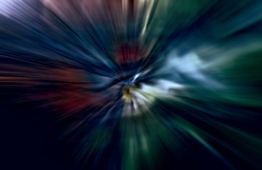 Hızlanma hareketi, ışık ve çizgiler koyu arkaplan üzerinde hızla hareket ediyor