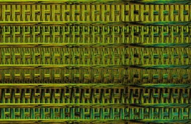 Geometrik fayanslı rengarenk deseni ve güzel renkleri olan soyut tasarım. 