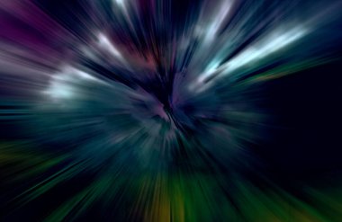 Hızlanma hareketi, ışık ve çizgiler koyu arkaplan üzerinde hızla hareket ediyor