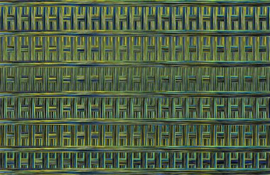 Geometrik fayanslı rengarenk deseni ve güzel renkleri olan soyut tasarım. 