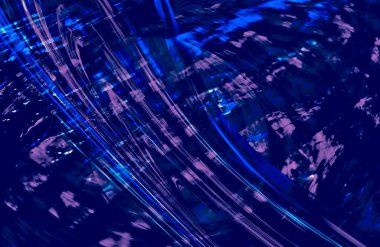 Soyut Mavi duvar kağıdı kapağı, hareket halindeki desen çizgileri, boşluğu kopyala 