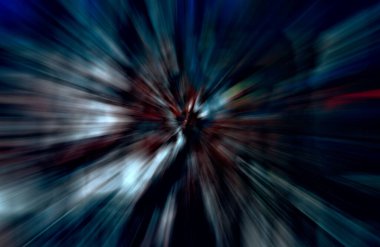 Hızlanma hareketi, ışık ve çizgiler koyu arkaplan üzerinde hızla hareket ediyor