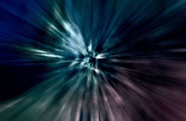 Hızlanma hareketi, ışık ve çizgiler koyu arkaplan üzerinde hızla hareket ediyor