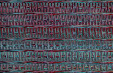 Geometrik fayanslı rengarenk deseni ve güzel renkleri olan soyut tasarım. 