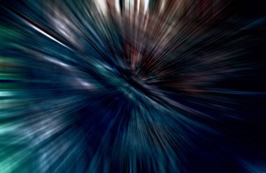 Hızlanma hareketi, ışık ve çizgiler koyu arkaplan üzerinde hızla hareket ediyor