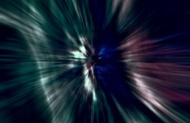 Hızlanma hareketi, ışık ve çizgiler koyu arkaplan üzerinde hızla hareket ediyor