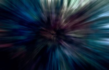 Hızlanma hareketi, ışık ve çizgiler koyu arkaplan üzerinde hızla hareket ediyor