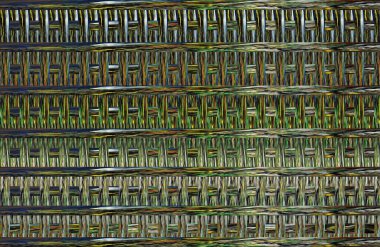 Geometrik fayanslı rengarenk deseni ve güzel renkleri olan soyut tasarım. 