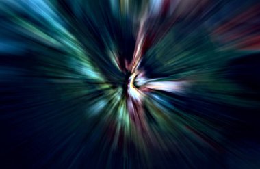 Hızlanma hareketi, ışık ve çizgiler koyu arkaplan üzerinde hızla hareket ediyor