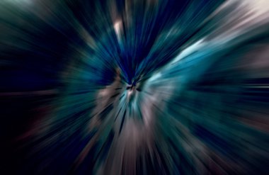 Hızlanma hareketi, ışık ve çizgiler koyu arkaplan üzerinde hızla hareket ediyor