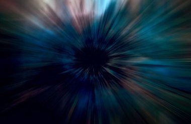 Hızlanma hareketi, ışık ve çizgiler koyu arkaplan üzerinde hızla hareket ediyor