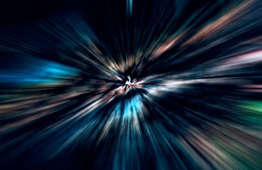 soyut ışık hareketi, koyu arkaplan, uzay broşürünü kopyala